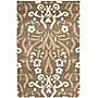 Safavieh Florida Veronica Shag 4' x 6' Rectangle Indoor Area Rug, Machine Made, Polypropylene, Smoke/Beige (SG457-7913-4)~#|#~m001419032_sc7