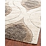 Safavieh Florida Joss Shag 5'3" x 7'6" Rectangle Indoor Area Rug, Machine Made, Polypropylene, Cream/Smoke (SG461-1179-5)~#|#~m001419112_sc7