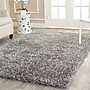 Safavieh New Orleans Shag 6' x 9' Rectangle Indoor Area Rug, Tufted, Polyester, Grey (SG531-8080-6)~#|#~m001419199_sc7
