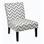Ave Six Victoria Fabric & Wood Chair; Zig Zag Grey~#|#~m001569632_sc7