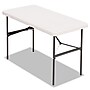 Banquet Folding Table, Rectangular, Radius Edge, 48 x 24 x 29, Platinum/Charcoal~#|#~m001571723_sc7