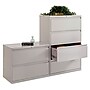 Alera® Four-Drawer Lateral File Cabinet, 36w x 18d x 52 1/2h, Light Gray (ALELF3654LG)~#|#~m001571796_sc7