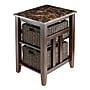 Winsome Zoey 16.54"W x 20.08"D Wooden Side Table, Walnut (76320)~#|#~m001640403_sc7