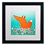 Trademark Carla Martell "Fox in Flowers" Art, White Matte W/Black Frame, 16" x 16"~#|#~m001695651_sc7