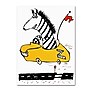 Trademark Carla Martell "Zippy Zebra" Gallery-Wrapped Canvas Art, 35" x 47"~#|#~m001695882_sc7