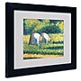 Trademark Georges Seurat "Farmers at Work 1882" Art, White Matte With Black Frame, 11" x 14"~#|#~m001696324_sc7