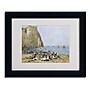 Trademark Eugene Boudin "Washerwomen on the Beach" Art, White Matte W/Black Frame, 11" x 14"~#|#~m001697000_sc7