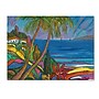 Trademark Manor Shadian "Blue Sea with 2 Boats" Gallery-Wrapped Canvas Art, 35" x 47"~#|#~m001698427_sc7