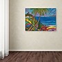 Trademark Manor Shadian "Blue Sea with 2 Boats" Gallery-Wrapped Canvas Art, 35" x 47"~#|#~m001698429_sc7