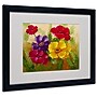 Trademark Rio "Flowers" Art, White Matte With Black Frame, 16" x 20"~#|#~m001698451_sc7