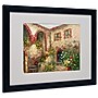 Trademark Rio "Tuscany Courtyard" Art, White Matte With Black Frame, 16" x 20"~#|#~m001698558_sc7