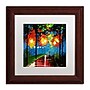 Trademark Ricardo Tapia "Night Reflection" Canvas Art, White Matte W/Wood Frame, 11" x 11"~#|#~m001700152_sc7