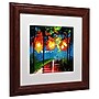 Trademark Ricardo Tapia "Night Reflection" Canvas Art, White Matte W/Wood Frame, 11" x 11"~#|#~m001700153_sc7