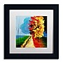 Trademark Ricardo Tapia "Walk in the Park"Canvas Art, White Matte W/Black Frame, 11" x 11"~#|#~m001700196_sc7