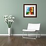 Trademark Ricardo Tapia "Walk in the Park" Canvas Art, White Matte W/Wood Frame, 11" x 11"~#|#~m001700208_sc7