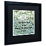Trademark Michelle Calkins "Namaste with Water Pool" Art, Black Matte With Black Frame, 16" x 16"~#|#~m001700591_sc7