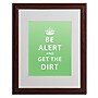 Trademark Megan Romo "Get the Dirt" Art, White Matte W/Wood Frame, 16" x 20"~#|#~m001701167_sc7