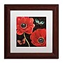 Trademark Daphne Brissonnet "Petals and Wings II" Art, White Matte W/Wood Frame, 11" x 11"~#|#~m001706070_sc7