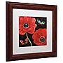 Trademark Daphne Brissonnet "Petals and Wings II" Art, White Matte W/Wood Frame, 11" x 11"~#|#~m001706071_sc7