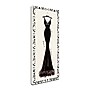 Trademark Emily Adams "Couture Noir Original I with Border" Gallery-Wrapped Canvas Art, 14" x 32"~#|#~m001706671_sc7