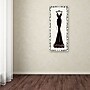 Trademark Emily Adams "Couture Noir Original I with Border" Gallery-Wrapped Canvas Art, 14" x 32"~#|#~m001706672_sc7