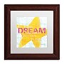 Trademark Sue Schlabach "Letterpress Dream" Art, White Matte With Wood Frame, 11" x 11"~#|#~m001706786_sc7