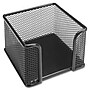 Lorell Memo Holder, Holds 3" x 3" Notes, 3-1/8", Black Mesh~#|#~m001836014_sc7
