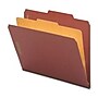 Nature Saver Recycled Pressboard Classification Folder, Legal, 1-Divider, 4-Fastener, Red (NAT01053)~#|#~m001836292_sc7