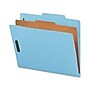 Nature Saver Recycled Classification Folder, Letter, Blue, 1 Divider, 2 in. Capacity, 10/Box (NATSP17200)~#|#~m001836348_sc7