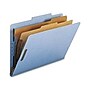 Nature Saver Recycled Classification Folder, Legal, 2 Dividers, Blue, 10/Box~#|#~m001836367_sc7