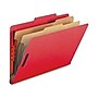 Nature Saver Recycled Classification Folder, Legal, 2 Dividers, Bright Red, 10/Box~#|#~m001836368_sc7