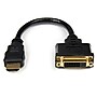 StarTech 8" Male HDMI To Female DVI-D Video Cable Adapter, Black, Each~#|#~m001897560_sc7
