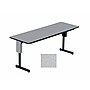Correll 96-inch Metal, Particle Board & Laminate Panel Leg Folding Table, Gray Granite~#|#~m002062935_sc7