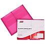 JAM Paper Standard Plastic Document File, 1 Pocket, Letter, Fuchsia Pink, 12/Pack (218E25FUB)~#|#~m002168382_sc7