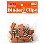 JAM Paper® Colorful Binder Clips, Small, 3/4 Inch (19mm), Orange Binderclips, 25/Pack (334BCOR)~#|#~m002168539_sc7