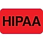 Patient Record Labels, HIPAA, Fluorescent Red, 0.875 x 1.5 inch, 250 Labels~#|#~m002247549_sc7