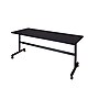 Regency 72-inch Metal & Wood Flip Top Mobile Training Table, Mocha Walnut (MKFT7224MW)~#|#~m002268289_sc7