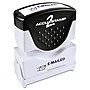 Accu-Stamp 2 Pre-Inked Stamp, EMAILED, Blue Ink (COS035577)~#|#~m002272650_sc7