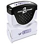 Accu-Stamp2® One-Color Pre-Inked Shutter Message Stamp, ENTERED, 1/2" x 1-5/8" Impression, Blue Ink (035573)~#|#~m002272652_sc7