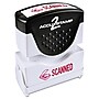 Accu-Stamp 2 Pre-Inked Stamp, SCANNED, Red Ink (COS035605)~#|#~m002272659_sc7