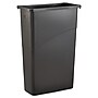 Rubbermaid Slim Jim® Waste Basket, 23 Gallon, Black, 30"H x 20"W x 11"D~#|#~m002273780_sc7