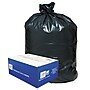 Classic Linear Low-Density Can Liners Trash Bags, 0.9 mil Thickness, Black, 56 gal, 100/Carton (WEBWRM48)~#|#~m002278005_sc7