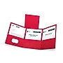 Oxford Tri-Fold Folder w/3 Pockets, Holds 150 Letter-Size Sheets, Red, 20/BX~#|#~m002293938_sc7