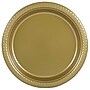 JAM Paper® Round Plastic Disposable Party Plates, Small, 7 Inch, Gold, 20/Pack (255325367)~#|#~m002519750_sc7