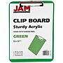 JAM Paper® Plastic Clipboards, Letter Size, 9 x 12 1/2, Green Clip Boards, 12/Pack (340926880A)~#|#~m002637199_sc7