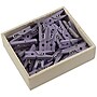 JAM Paper® Wood Clip Clothespins, Small 7/8 Inch, Lavender Purple Clothes Pins, 50/Pack (2230719107)~#|#~m002637278_sc7