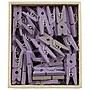 JAM Paper® Wood Clip Clothespins, Small 7/8 Inch, Lavender Purple Clothes Pins, 50/Pack (2230719107)~#|#~m002637280_sc7