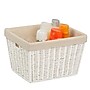 Honey Can Do Small Paper Rope Storage Tote with Liner White (STO-03560)~#|#~m002668827_sc7