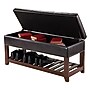 Winsome Monza Storage Bench with Cushion Seat, Espresso (94143)~#|#~m002680938_sc7
