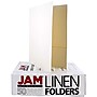 JAM Paper 2-Pocket Textured Linen Business Folders, Ivory, 25/Pack (386LIVA)~#|#~m002765221_sc7